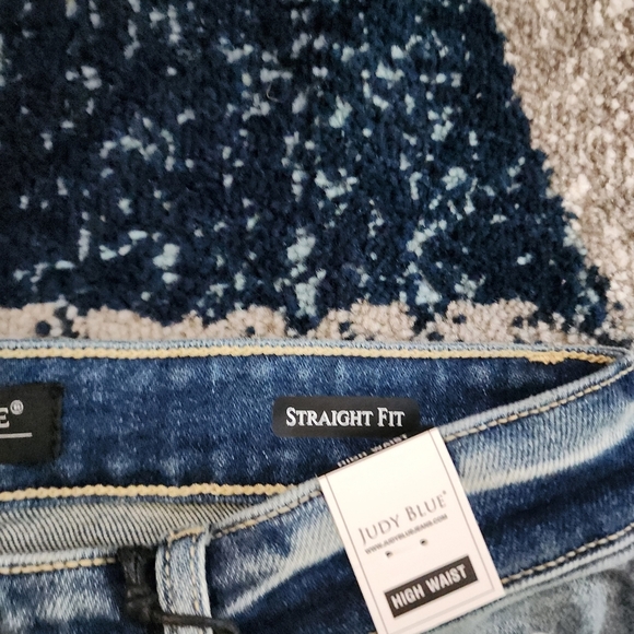 Judy Blue Women's Adrian Size 7/28 High Waisted Straight Leg Jeans Distressed - Picture 7 of 8